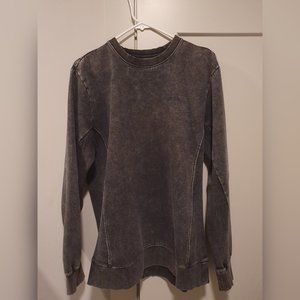 RVCA Sweatshirt Acid Wash Grey/Black - Men's Size M